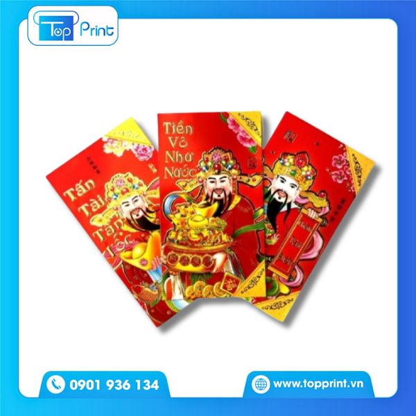 Mẫu Bao L&igrave; X&igrave; H&igrave;nh Thần T&agrave;i In Họa Tiết V&agrave;ng Kim