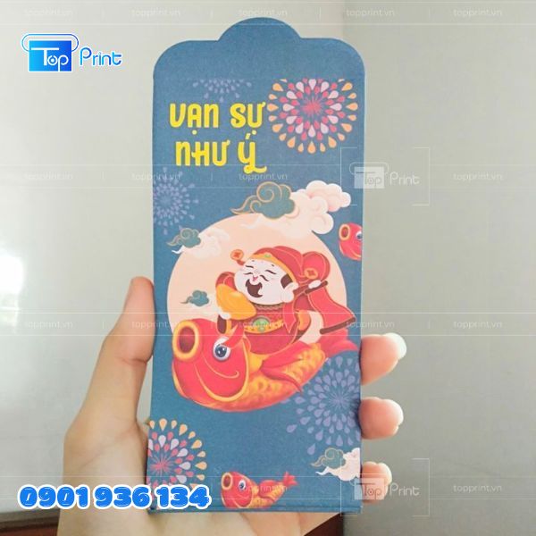 Mẫu Bao L&igrave; X&igrave; H&igrave;nh Thần T&agrave;i Ch&uacute;c Mừng Năm Mới