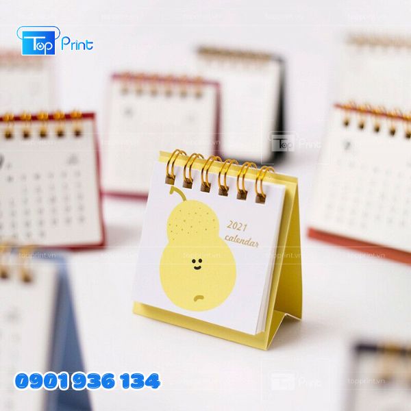 Mẫu lịch mini để b&agrave;n in theo y&ecirc;u cầu