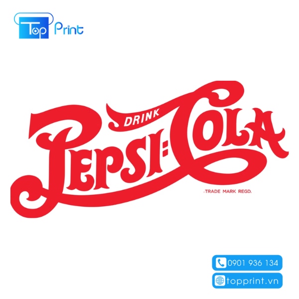 Logo pepsi png phong cách cổ điển