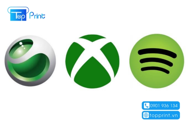 logo hình tròn ấn tượng Spotify