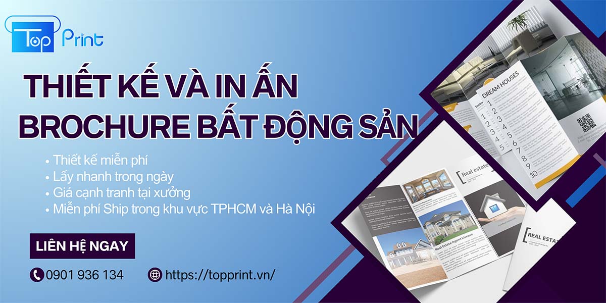 Thông tin liên hệ xưởng in brochure bất động sản giá rẻ tại HCM và Hà Nội