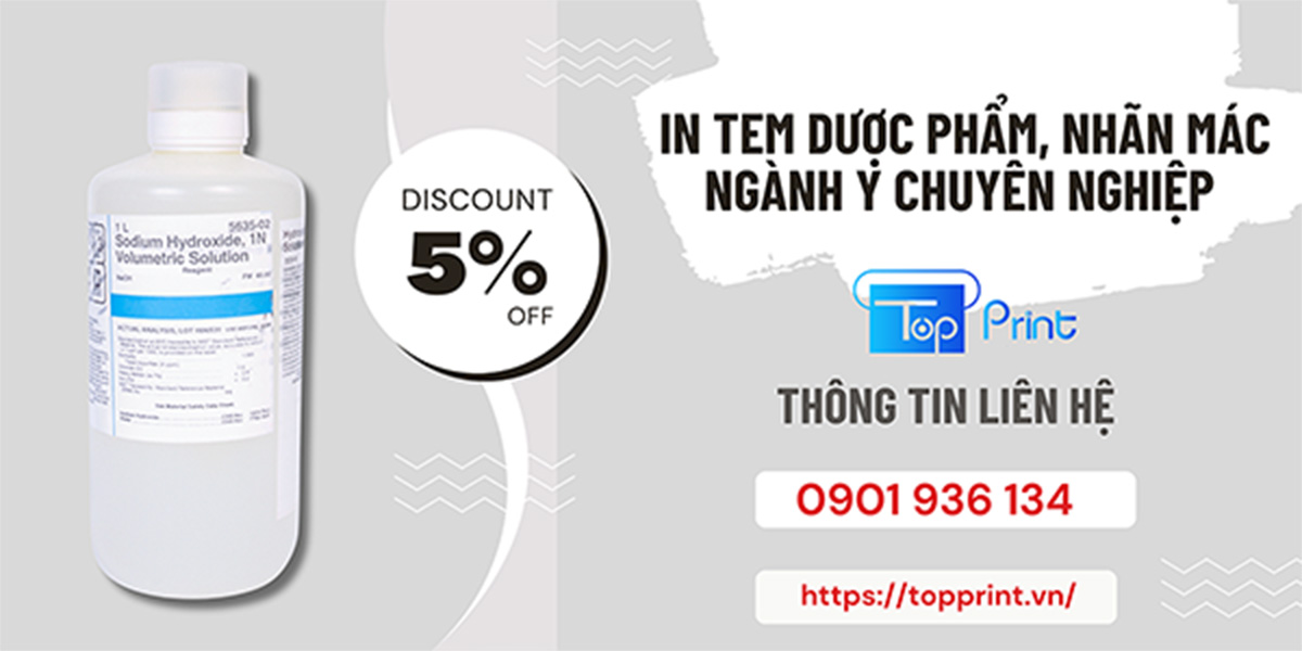 Địa chỉ in tem dược phẩm giá rẻ tại HCM và Hà Nội