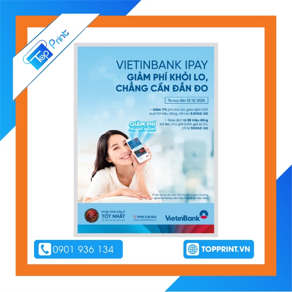 Mẫu tờ rơi quảng cáo ngân hàng VietinBank