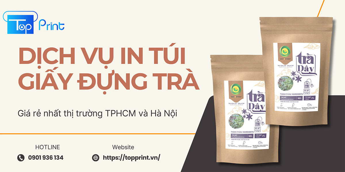  Dịch vụ in túi giấy đừng trà chất lượng và ấn tượng nhất HCM và Hà Nội