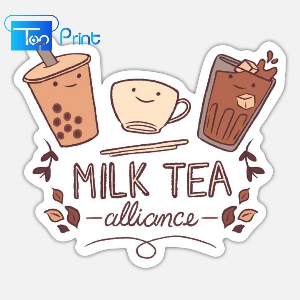 mẫu Hình nền trà sữa cute