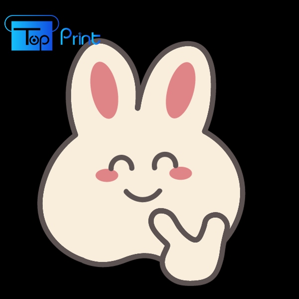 mẫu sticker thỏ dễ thương say hi
