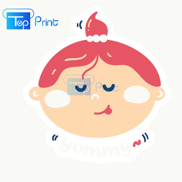 Tổng hợp mẫu sticker cô gái chibi được in tại TOPPRINT