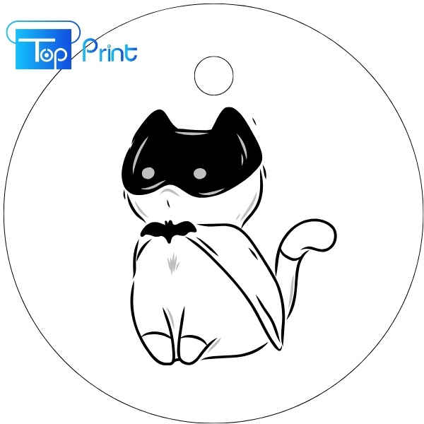 Mẫu hình ảnh sticker cute mèo không màu