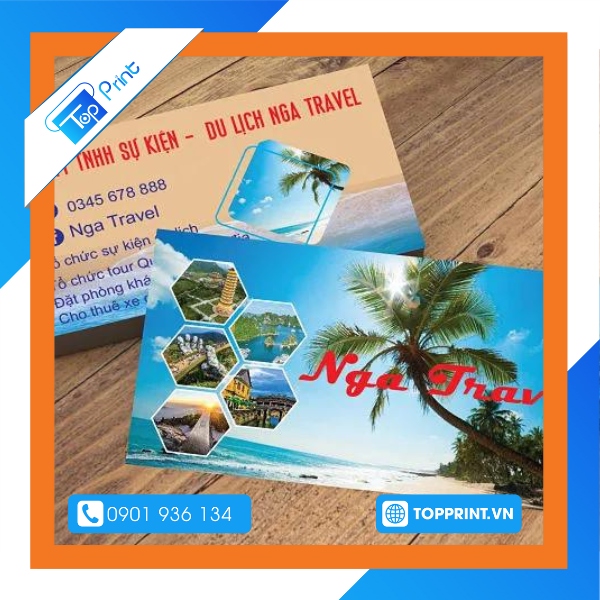 Mẫu card visit cho công ty du lịch