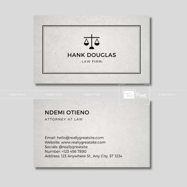 mẫu card visit luật sư